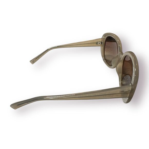 Cole Haan‎ Polarized Oversized Sunglasses HC9008 Beige/Clear Frame 54-17-135mm - Picture 3 of 7